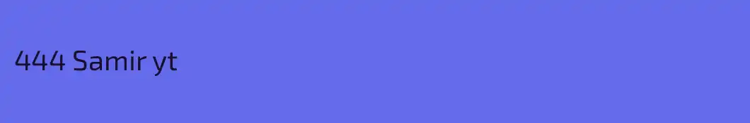 444 Samir yt